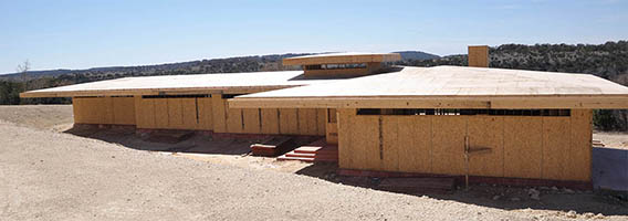 Pharo's Dripping Springs Usonian Road Side View